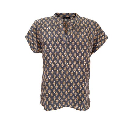 BLACK COLOUR BLUSE, BCLUNA ANDREA SAVANNAH GREY