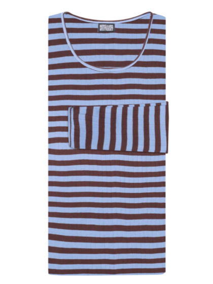NØRGAARD PÅ STRØGET T-SHIRT, 101 BROADWAY BROWN/LIGHT BLUE
