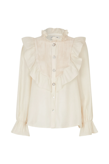 LOLLYS LAUNDRY SKJORTE, SPRINGS CREME