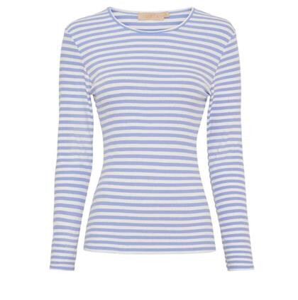 MARTA T-SHIRT, 49066 BLÅ STRIB