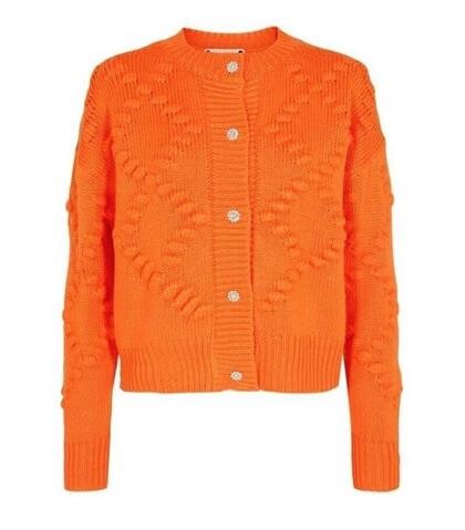 CO COUTURE CARDIGAN, BUBBLE ORANGE