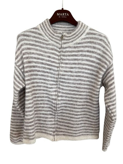 MARTA STRIK CARDIGAN, 9586 BEIGE