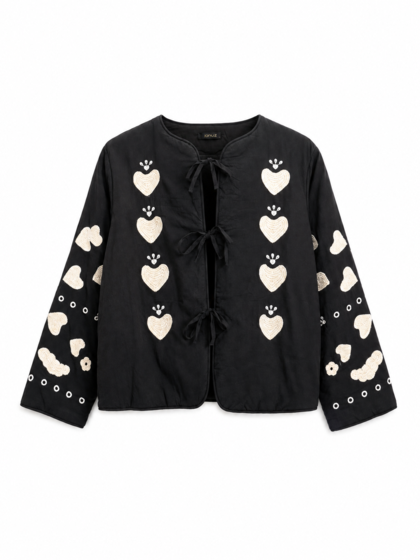 QNUZ JAKKE, BOHEME COTTON BLACK