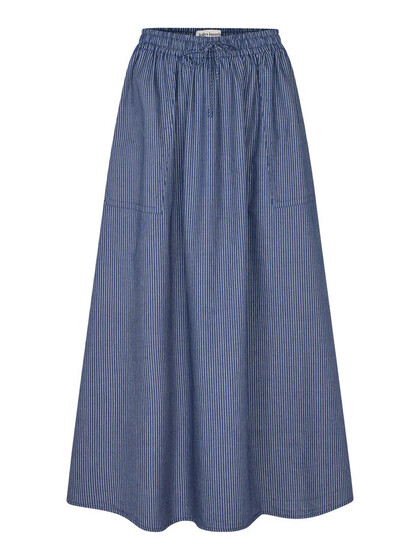 LOLLYS LAUNDRY MAXI NEDERDEL, AKANE DARK BLUE