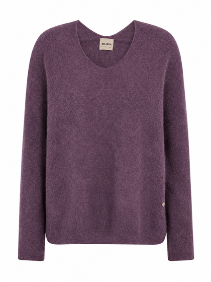 MOS MOSH STRIK, THORA V-NECK SWEET GRAPE