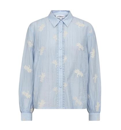 CO' COUTURE SKJORTE, AMELIA EMB PALE BLUE