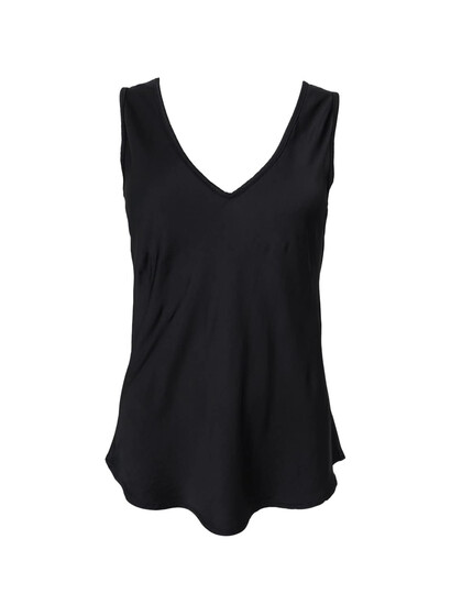 BLACK COLOUR TOP, MABEL DOUBLE V BLACK