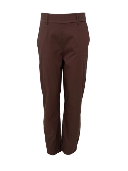 BLACK COLOUR BUKS, BEATE CIGARETTE PANT - COFFEE