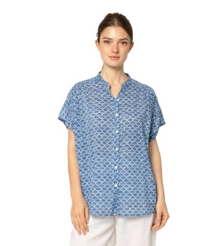ZEN ETHIC SKJORTE, AZALE BLUE