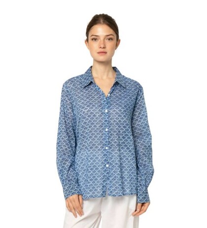 ZEN ETHIC SKJORTE, ALKA BLUE