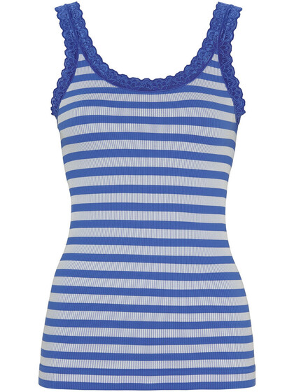 TIM & SIMONSEN RIB TOP, ISA STRIPE RIB BLÅ