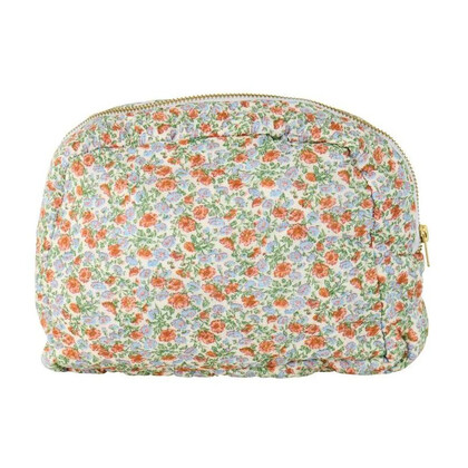 IB LAURSEN TOILETTASKE, 07895-99 BLÅ BLOMST