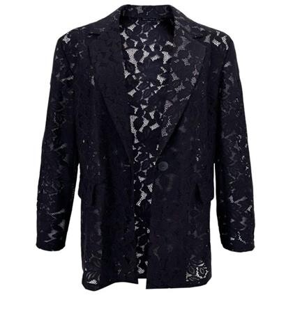 BLACK COLOUR JAKKE, JONES LACE BLACK