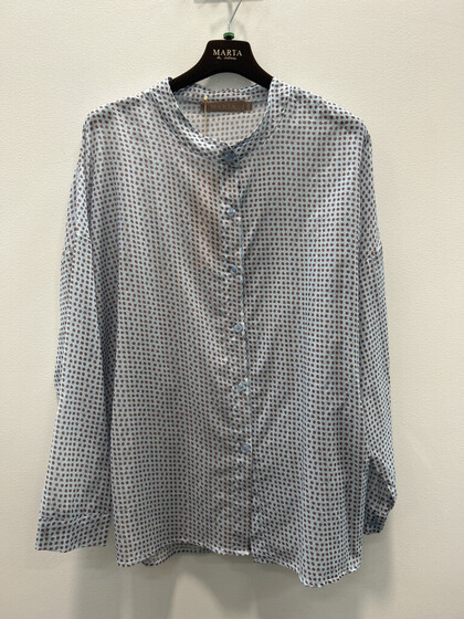 MARTA BLUSE, 258920 BLUE DOTS