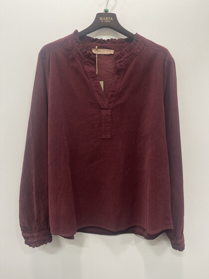 MARTA FLØJLS BLUSE, 2518115V BORDEAUX