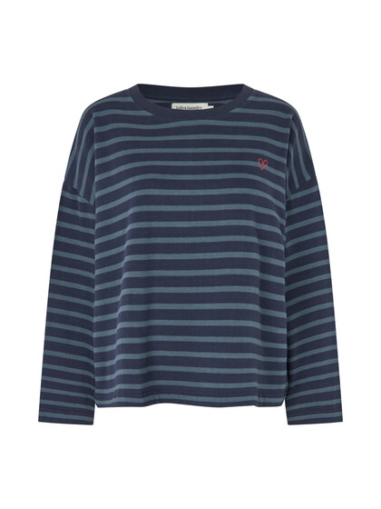 LOLLYS LAUNDRY SWEATSHIRT, DEMI DARK BLUE