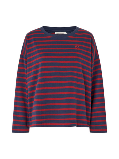 LOLLYS LAUNDRY SWEATSHIRT, DEMI BORDEAUX