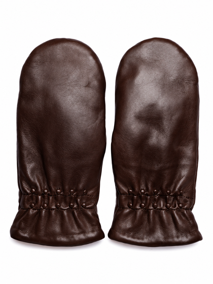 RE:DESIGNED LUFFER, LARA MITTEN WARM BROWN