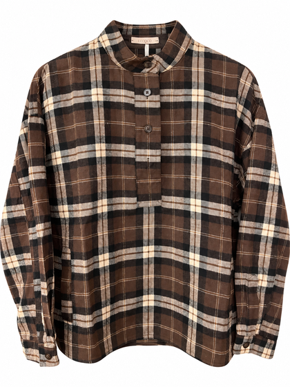 LECOCO SKJORTE, LAURA 35337 BRUN