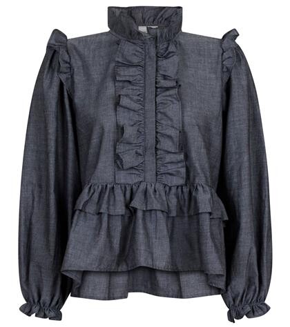 NEO NOIR BLUSE, HAWAII CHAMBRAY KOKSGRÅ