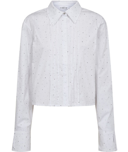 HAUTE L'AMITIÉ SKJORTE, CROP SKJORTE WHITE