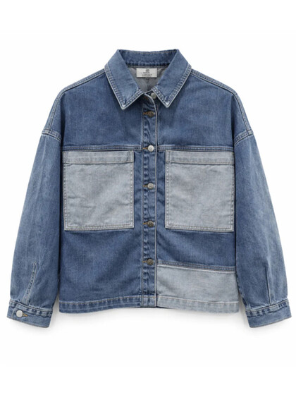 MARTA SKJORTE, MDC238-V9079A BLUE DENIM