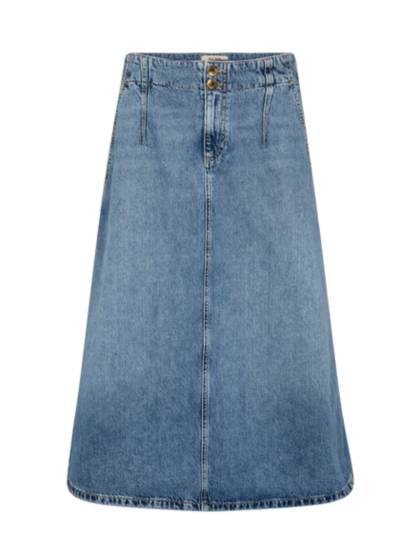 MOS MOSH NEDERDEL, LEALA DENIM MID BLUE