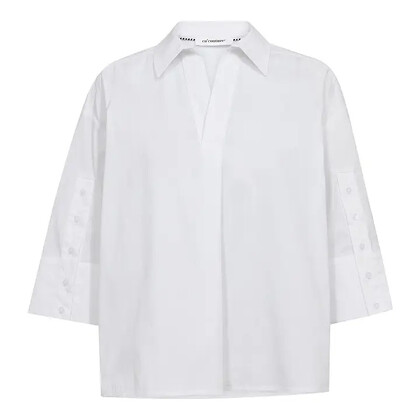 CO' COUTURE BLUSE, POPPY WHITE