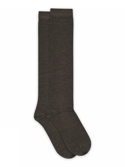 MP ULD KNÆSTRØMPE, 12-86827-541 DARK BROWN