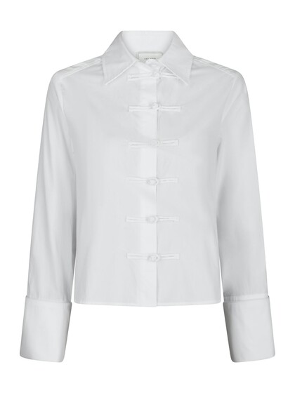NEO NOIR SKJORTE, CAM POPLIN WHITE