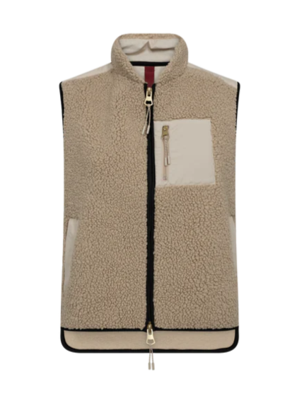 MOS MOSH VEST, ROWE ELI TEDDY FEATHER GREY