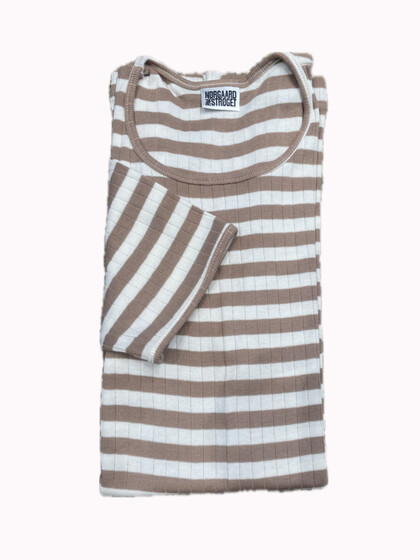 NØRGAARD PÅ STRØGET T-SHIRT, K/Æ CAMEL/ECRU