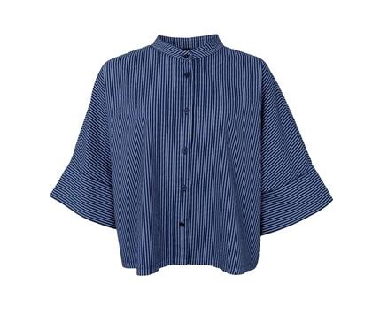 BLACK COLOUR BLUSE, ALLY NAVY