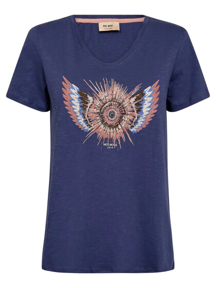 MOS MOSH T-SHIRT, ROMI GETHI CROWN BLUE