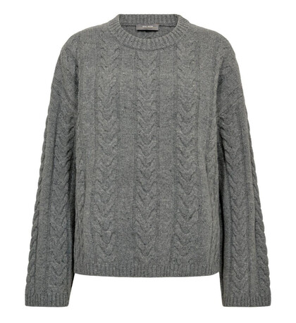 MOS MOSH STRIK, BRYNDIS CREWNECK GRÅ