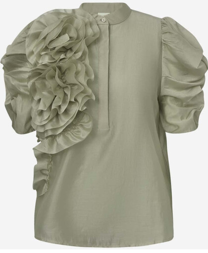 GOSSIA BLUSE, ANNSOFI LIGHT DUSTY GREEN