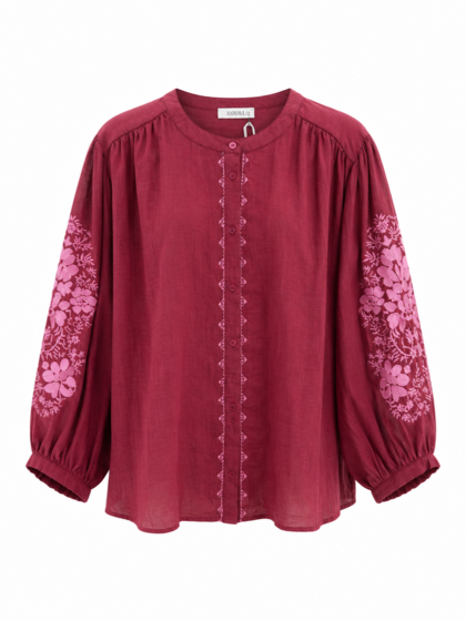 LECOCO SKJORTE, Nicola - 35238 WINE RED