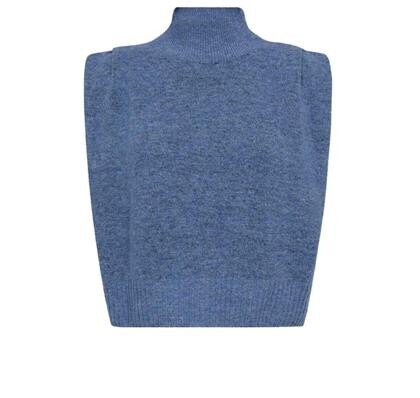GOSSIA VEST, WIWICA BLUE MELANGE