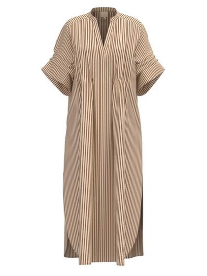 GOSSIA KJOLE, ALEXA BROWN STRIPES
