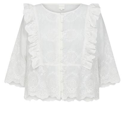 GOSSIA BLUSE, ALINEGO HVID
