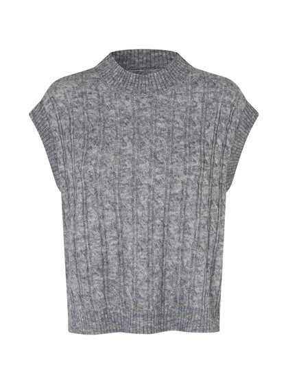 LOLLYS LAUNDRY VEST, FINN GREY MELANGE