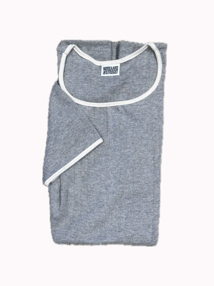 NØRGAARD PÅ STRØGET T-SHIRT, K/Æ GREY MEL/ECRU