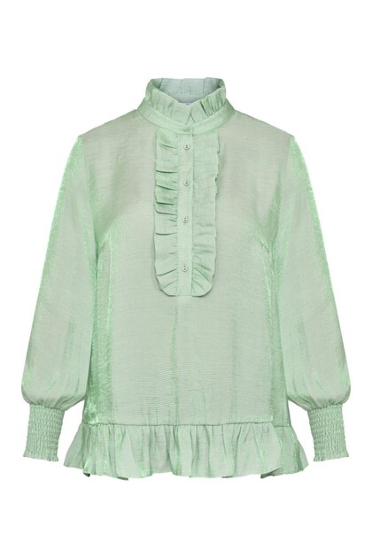 LOVE & DIVINE BLUSE, LOVE947 SEA GREEN