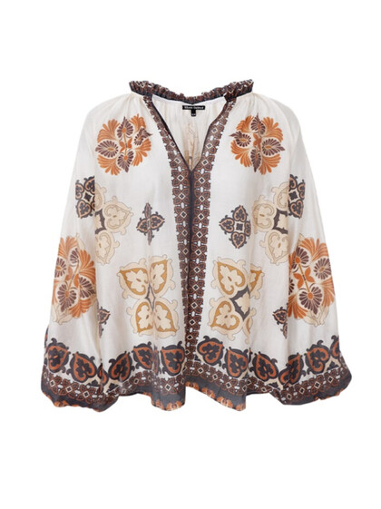 BLACK COLOUR BLUSE, HAYLEY CREME