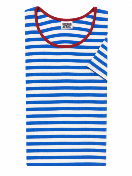 NØRGAARD PÅ STRØGET T-SHIRT, K/Æ BLUE/ECRU/RED