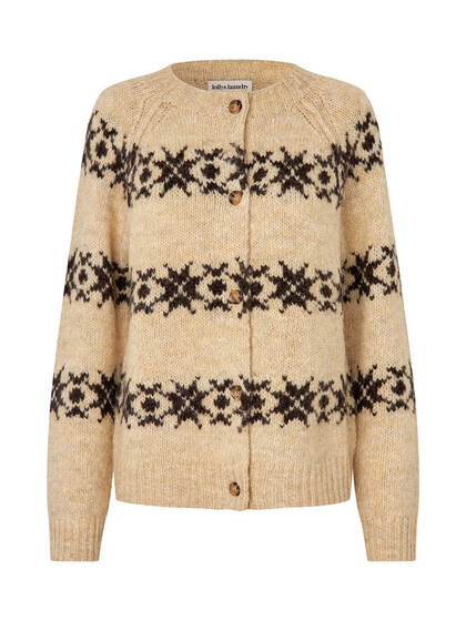 LOLLYS LAUNDRY CARDIGAN, PADOVA CREME