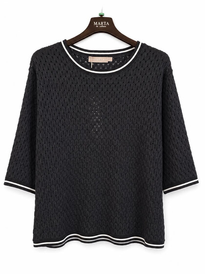 MARTA BLUSE, 8701 STRIK BLACK