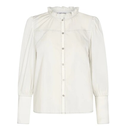 CO' COUTURE SKJORTE, BONNIE STITCH WHITE