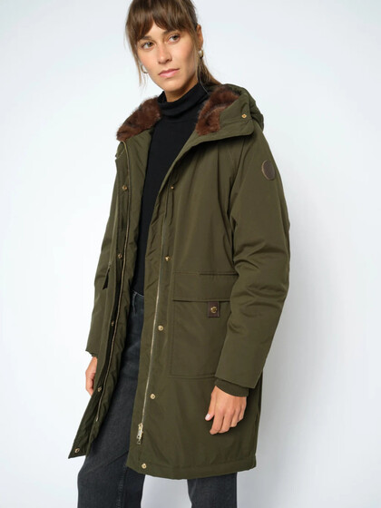 MOS MOSH JAKKE, CALL FAUX FUR ROSIN