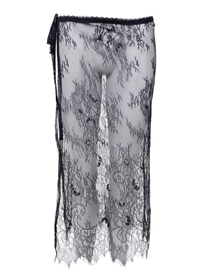 BLACK COLOUR NEDERDEL, RIANNA LACE